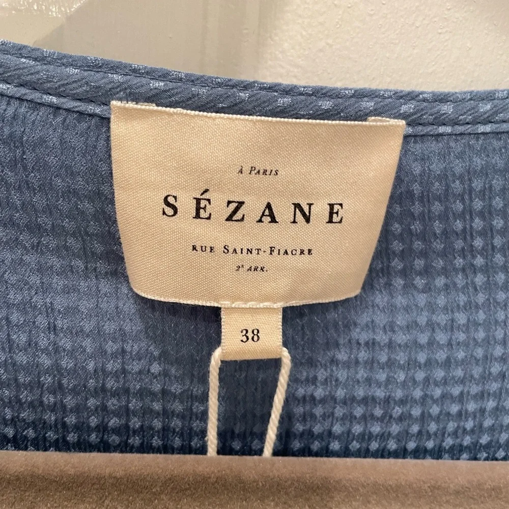 Sezane Pricille blouse 38 Silk - Picture 5 of 7